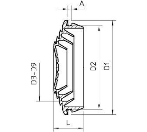 Уплотнитель мембранный d32/4-25 EDK 32 LGR OBO 2011646 Уплотнитель мембранный d32/4-25 EDK 32 LGR OBO 2011646